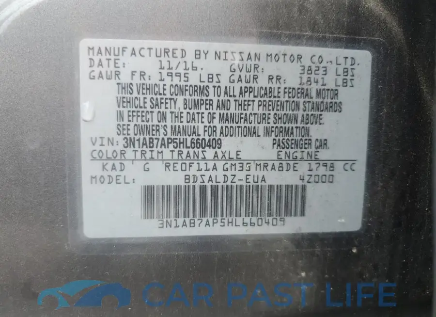 3N1AB7AP5HL660409# 12