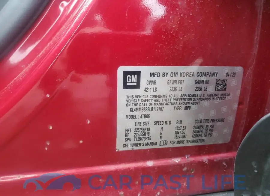 KL4MMBS22LB119767# 12