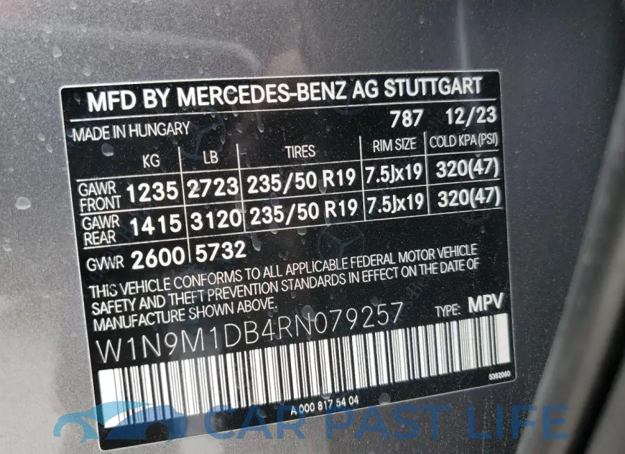 W1N9M1DB4RN079257# 13
