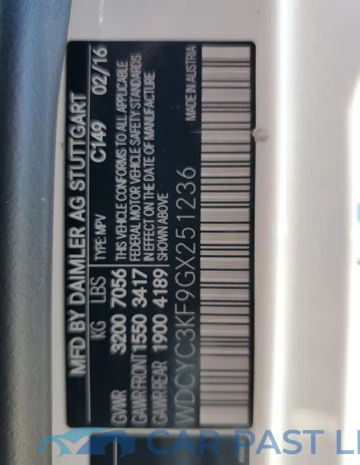 WDCYC3KF9GX251236# 13