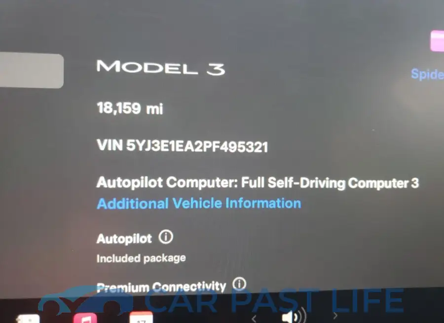 5YJ3E1EA2PF495321# 9