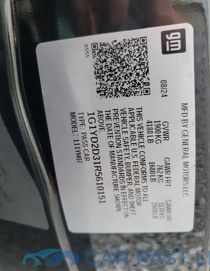 1G1YD2D31R5610151# 13