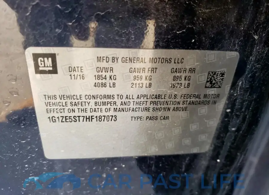 1G1ZE5ST7HF187073# 13