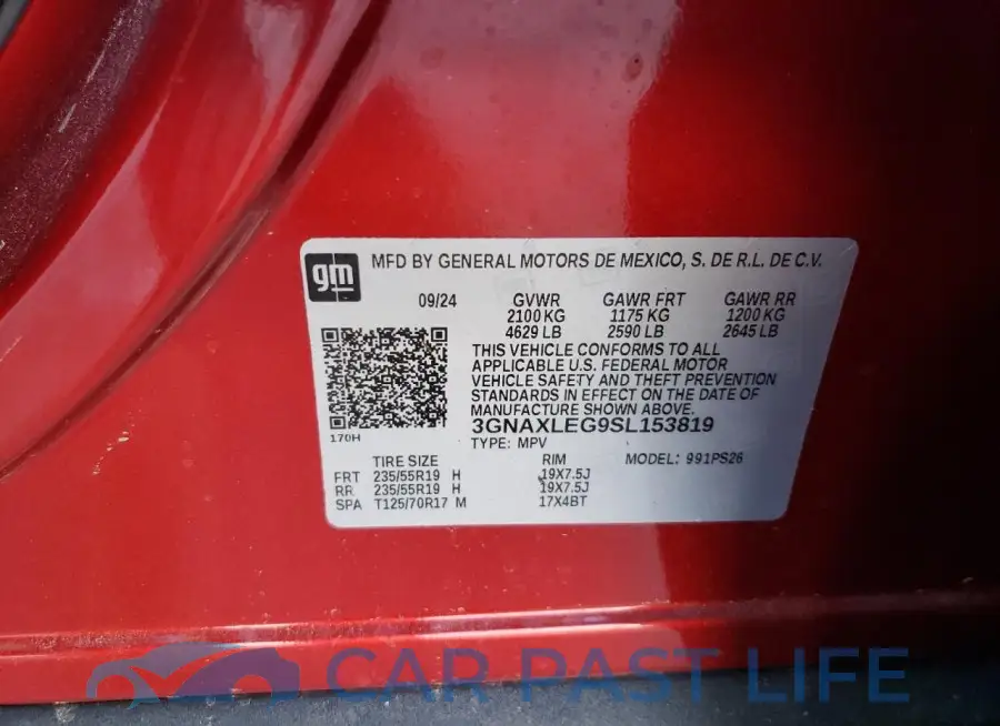 3GNAXLEG9SL153819# 13