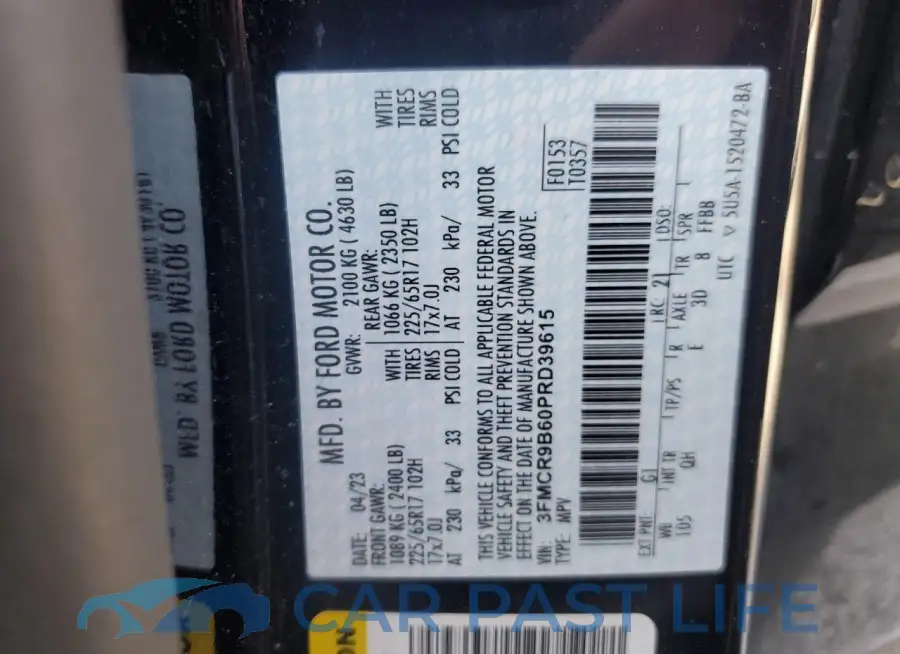 3FMCR9B60PRD39615# 13