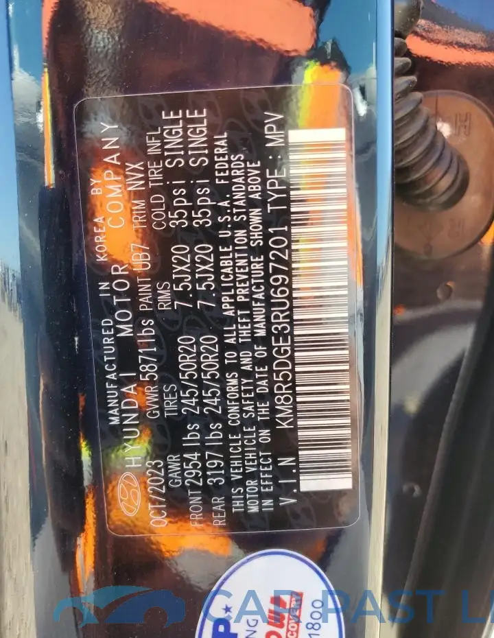 KM8R5DGE3RU697201# 14