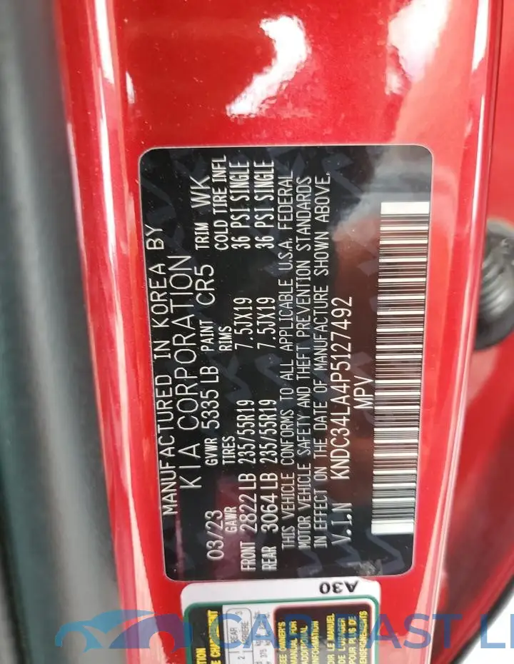 KNDC34LA4P5127492# 12