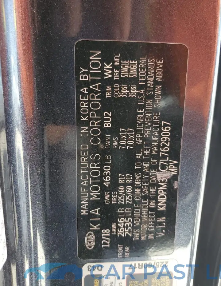 KNDPM3AC7L7629067# 12