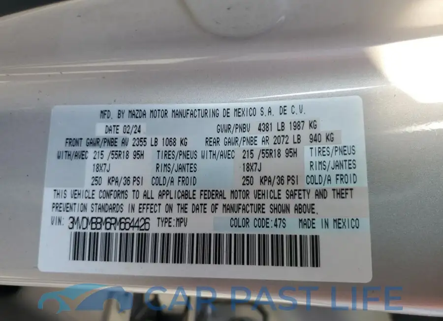 3MVDMBBM6RM664426# 13