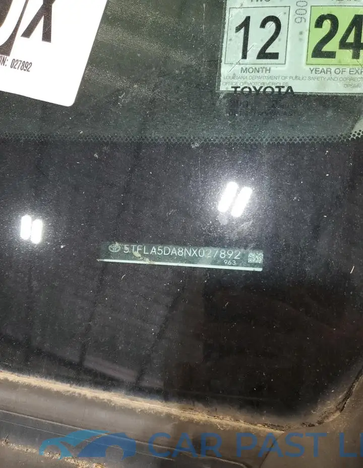 5TFLA5DA8NX027892# 12