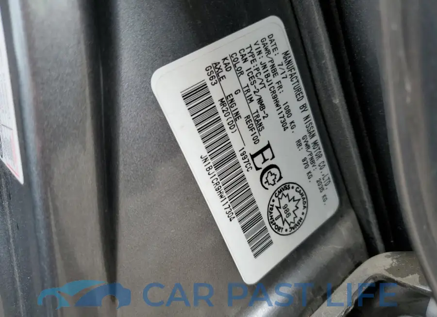 JN1BJ1CR9HW117304# 14