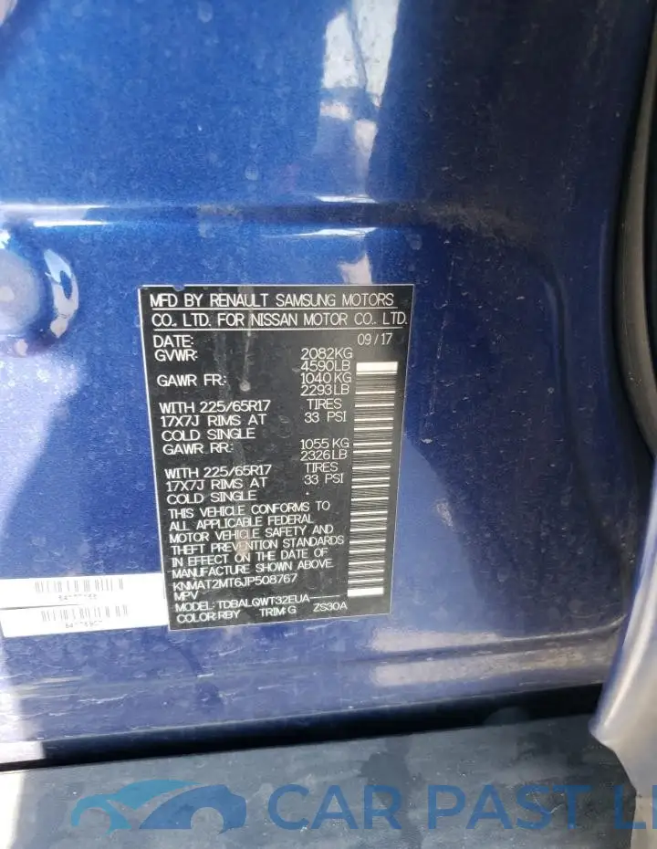 KNMAT2MT6JP508767# 13