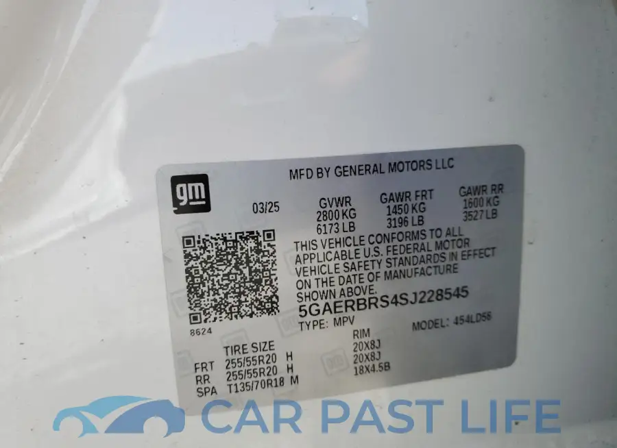 5GAERBRS4SJ228545# 13