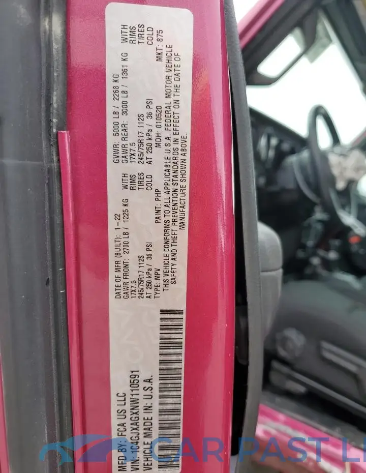 1C4GJXAGXNW110591# 12