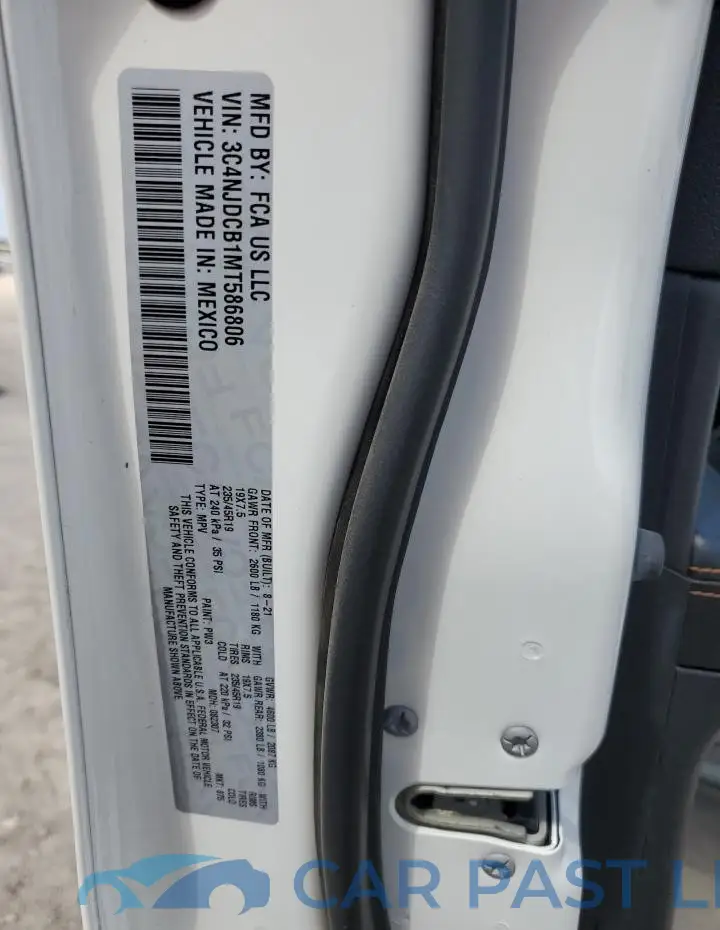 3C4NJDCB1MT586806# 12
