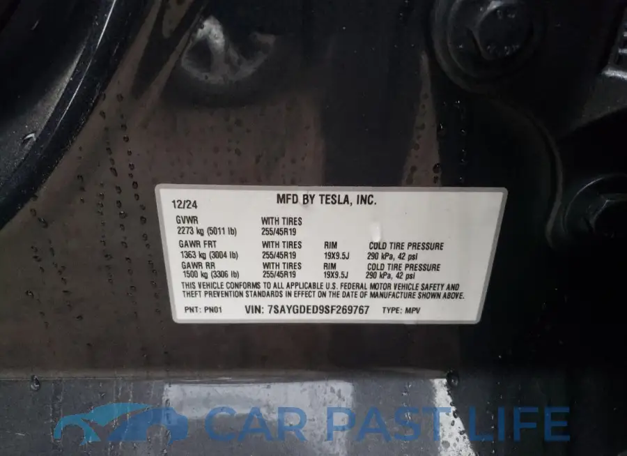 7SAYGDED9SF269767# 12