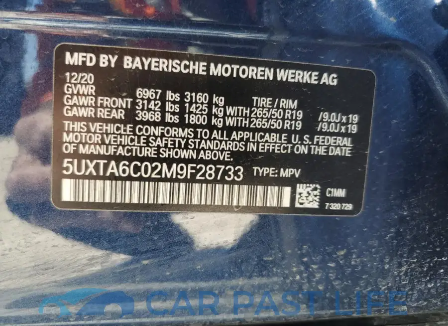 5UXTA6C02M9F28733# 14