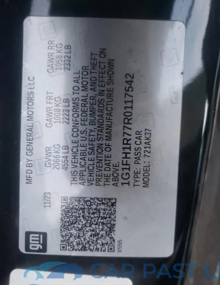 1G1FH1R77R0117542# 12