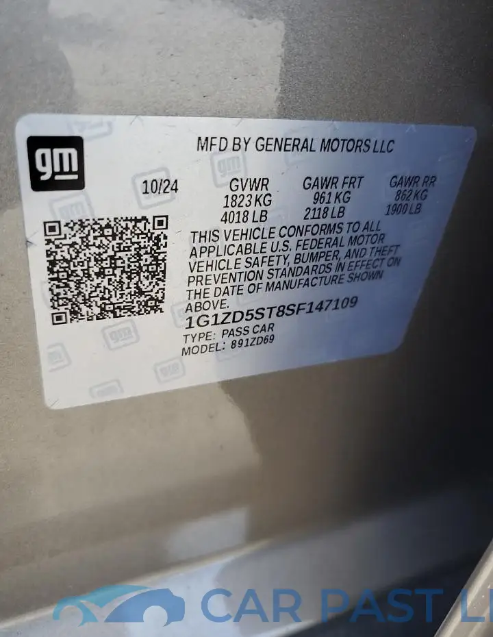 1G1ZD5ST8SF147109# 12