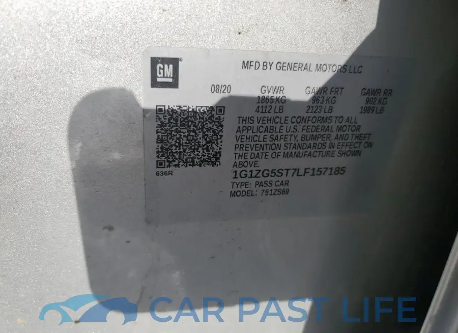 1G1ZG5ST7LF157185# 12