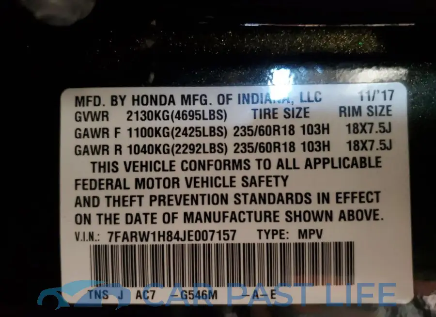 7FARW1H84JE007157# 14