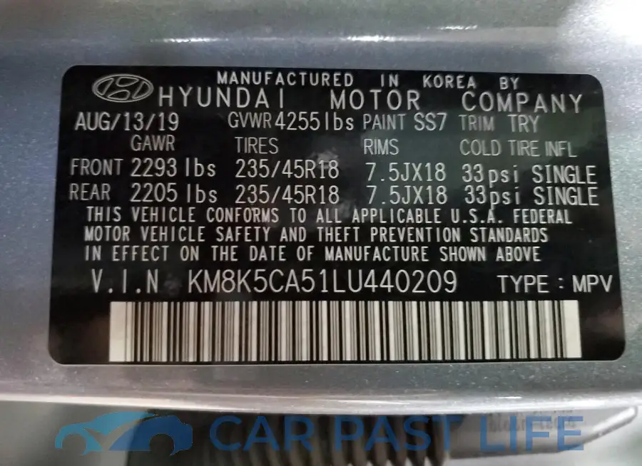 KM8K5CA51LU440209# 14