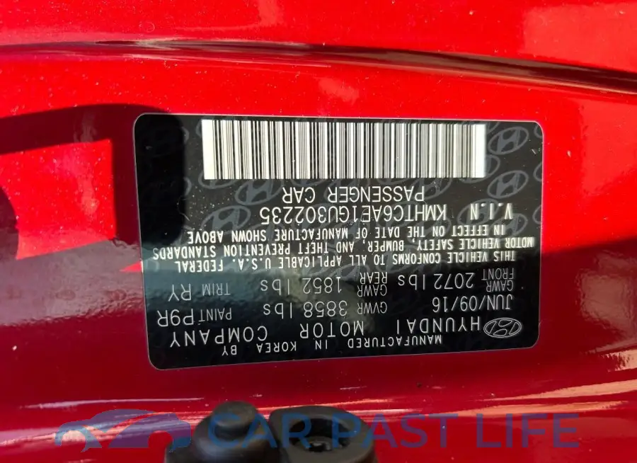 KMHTC6AE1GU302235# 10