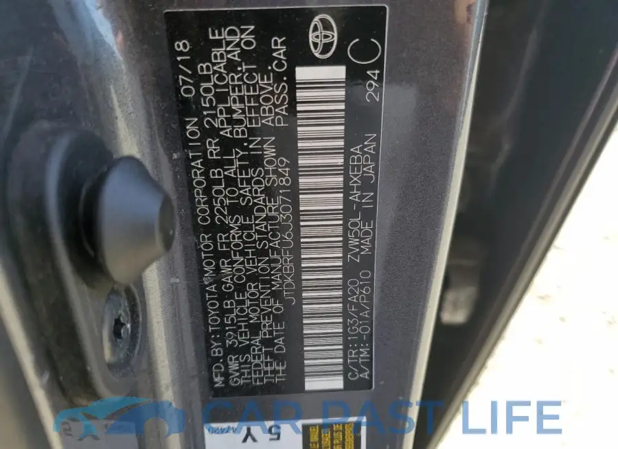 JTDKBRFU6J3071849# 12