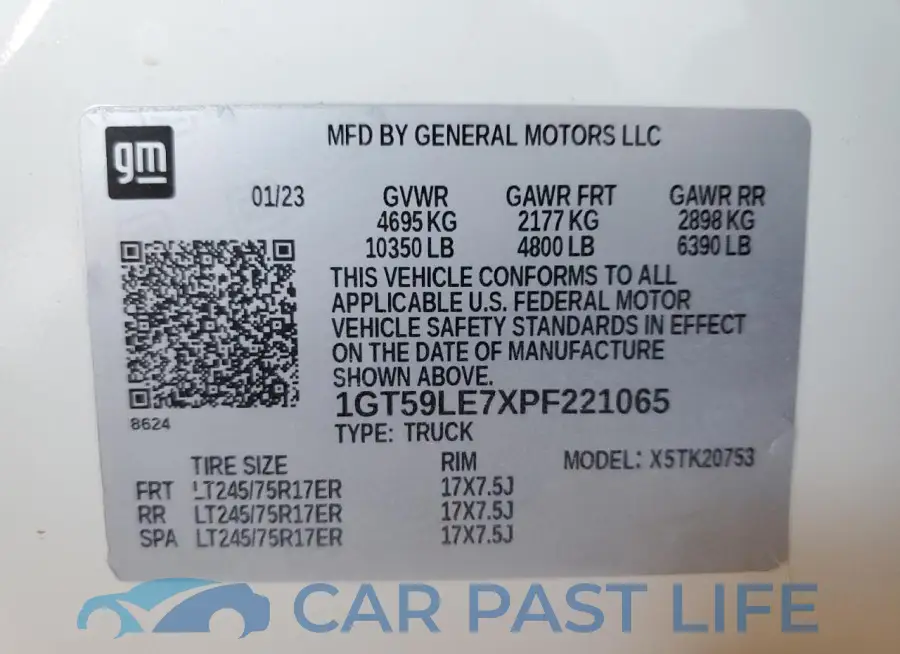1GT59LE7XPF221065# 12