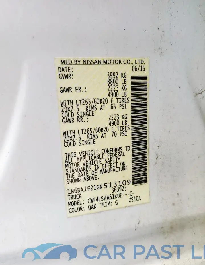 1N6BA1F21GN513109# 12