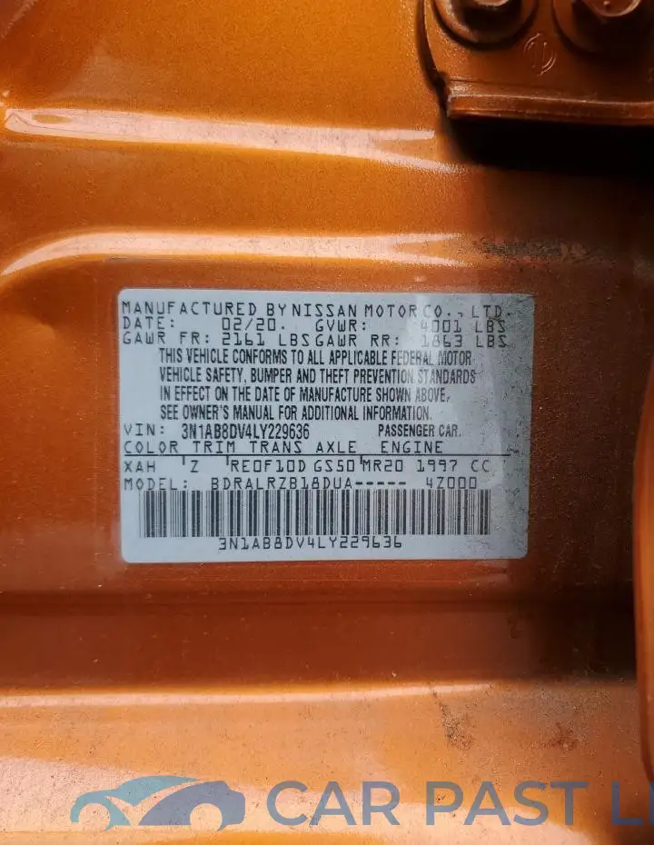 3N1AB8DV4LY229636# 12