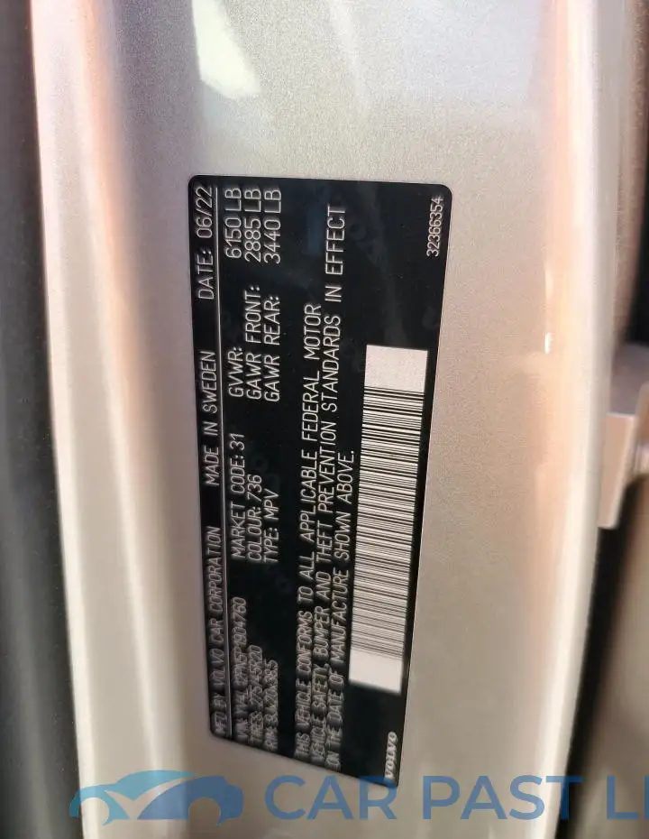 YV4L12PN5P1904760# 14
