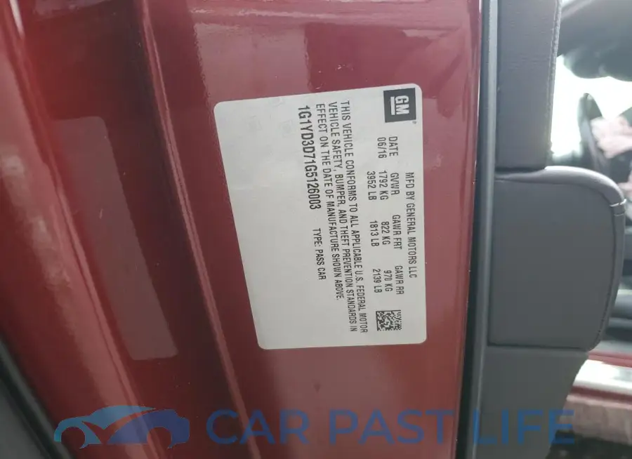 1G1YD3D71G5126003# 12