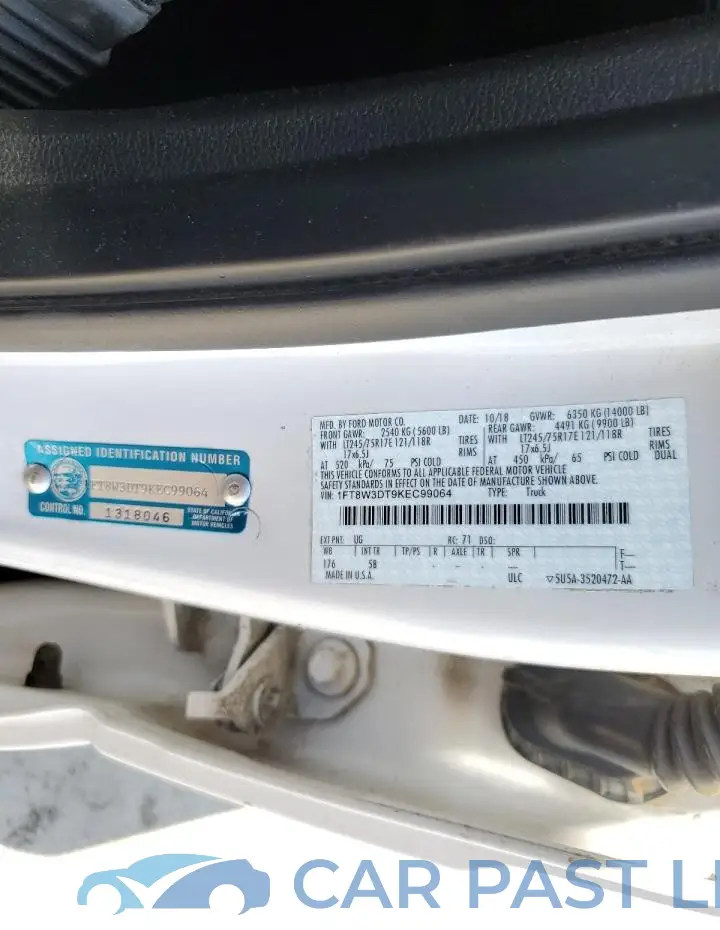 1FT8W3DT9KEC99064# 12