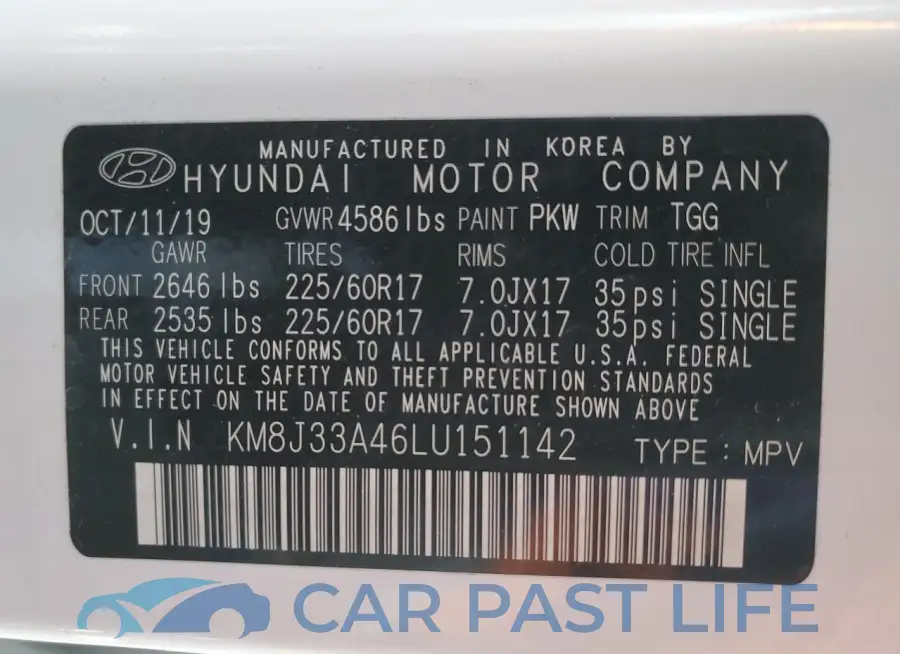 KM8J33A46LU151142# 13