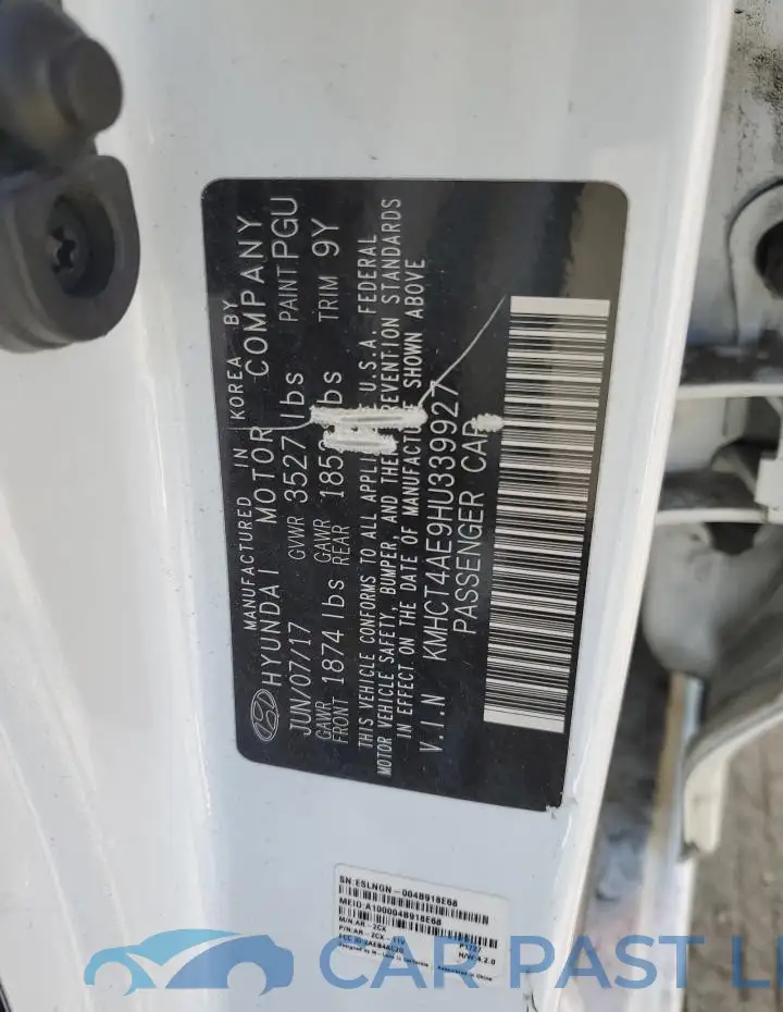 KMHCT4AE9HU339927# 12