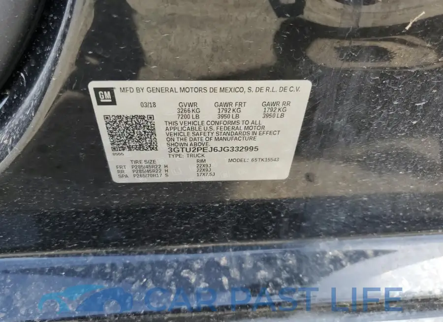 3GTU2PEJ6JG332995# 12