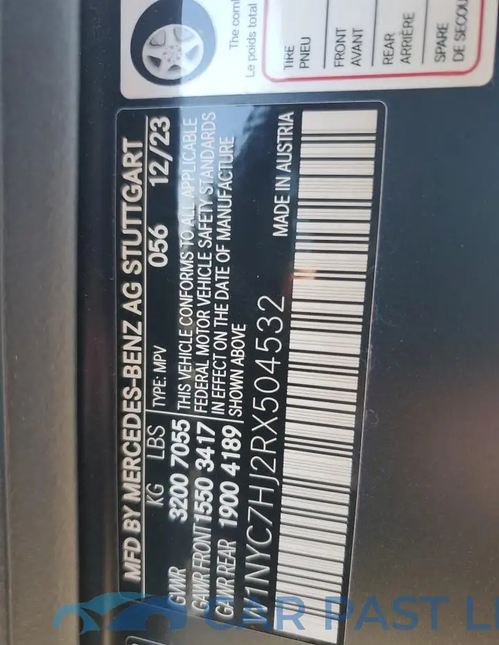 W1NYC7HJ2RX504532# 14