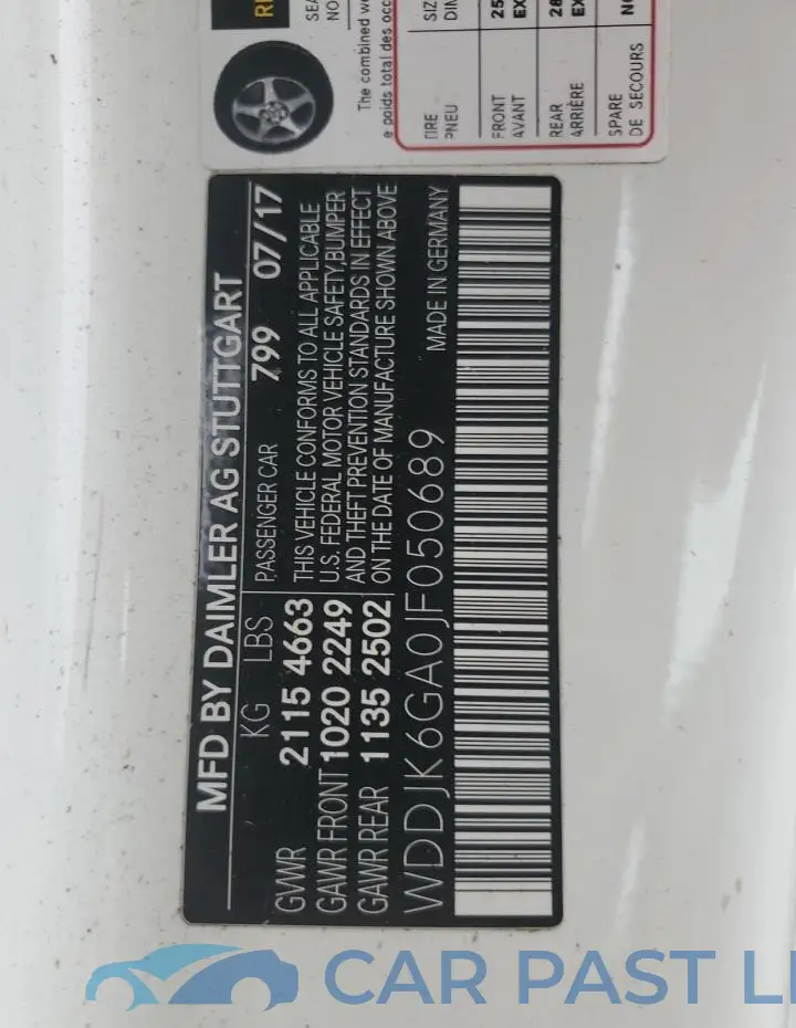 WDDJK6GA0JF050689# 12