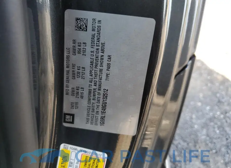 1G6RL1E48GU132512# 12