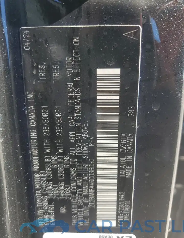 2T2BAMBA4RC036050# 13