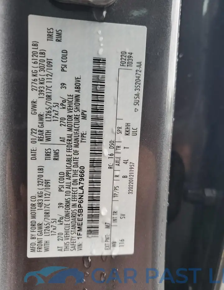 1FMEE5BP6NLA79660# 13
