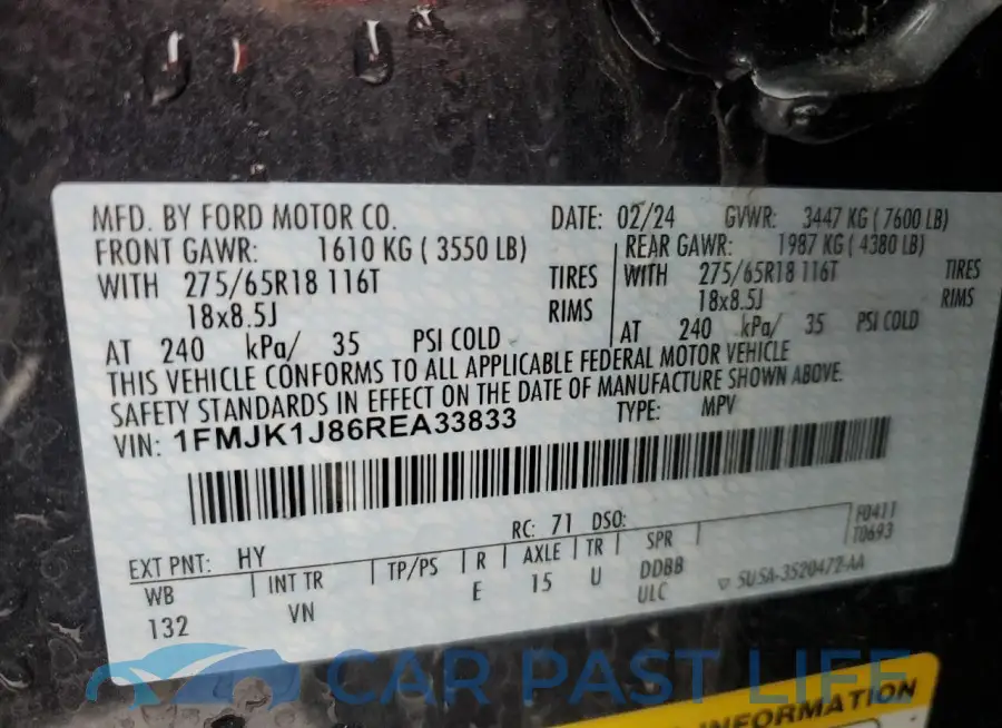 1FMJK1J86REA33833# 14