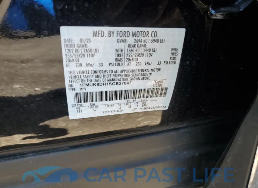 1FMUK8DH1SGB27047# 13