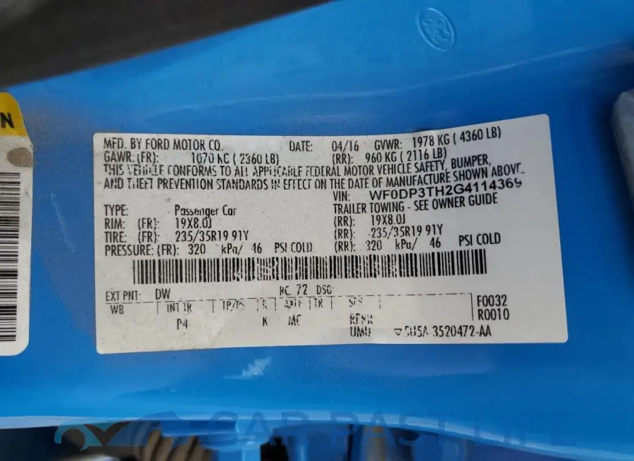 WF0DP3TH2G4114369# 13