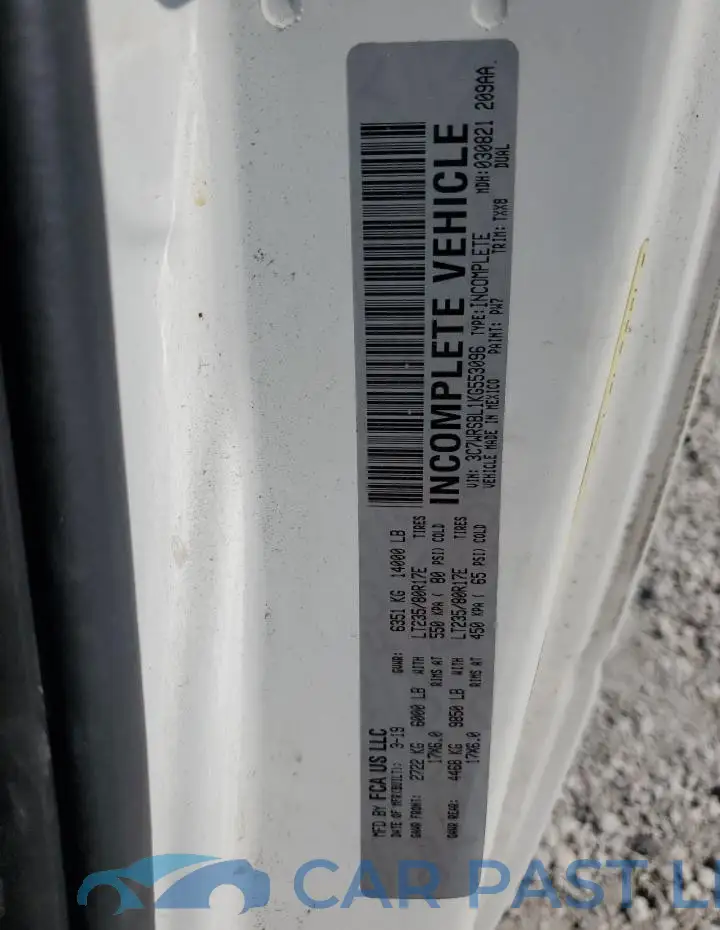 3C7WRSBL1KG553096# 12