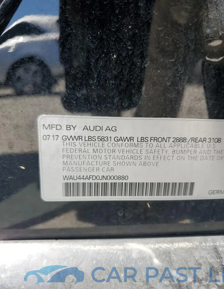 WAU44AFD0JN000880# 13