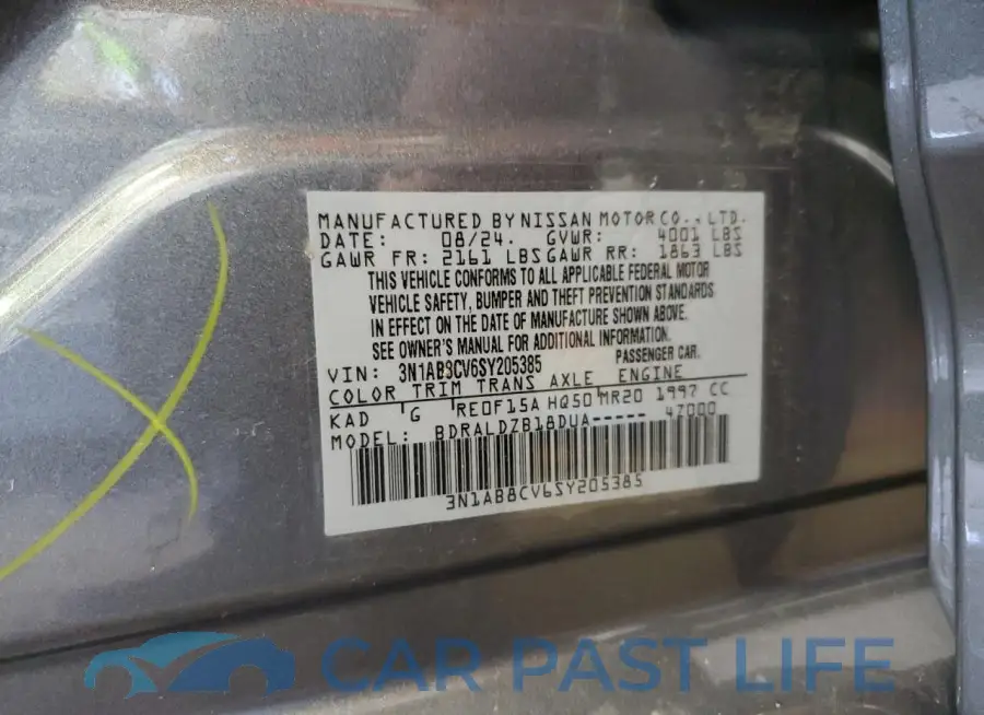 3N1AB8CV6SY205385# 12