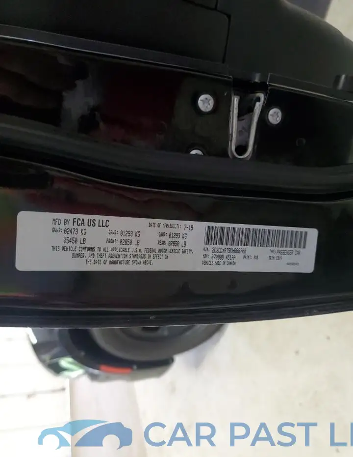 2C3CDXAT5KH688700# 12