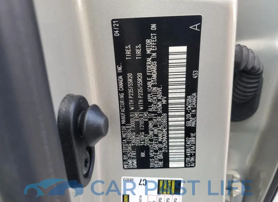 2T2HZMAA6MC208608# 13